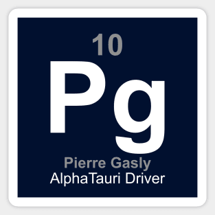 Pierre Gasly Driver Element Sticker